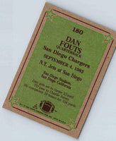 1985 Topps Dan Fouts #180