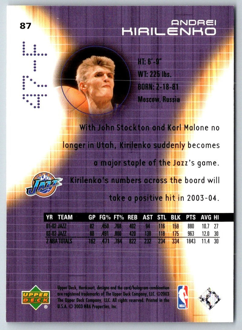 2003 Upper Deck Andrei Kirilenko