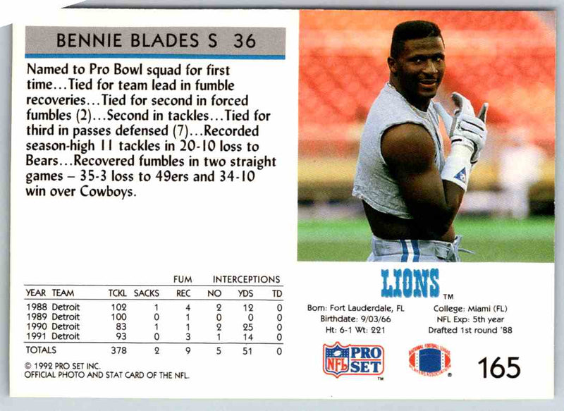 1992 Proset Bennie Blades