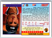 1991 Score Canadian Bilingual Keith Brown #76