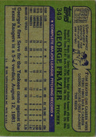 1982 Topps George Frazier #349