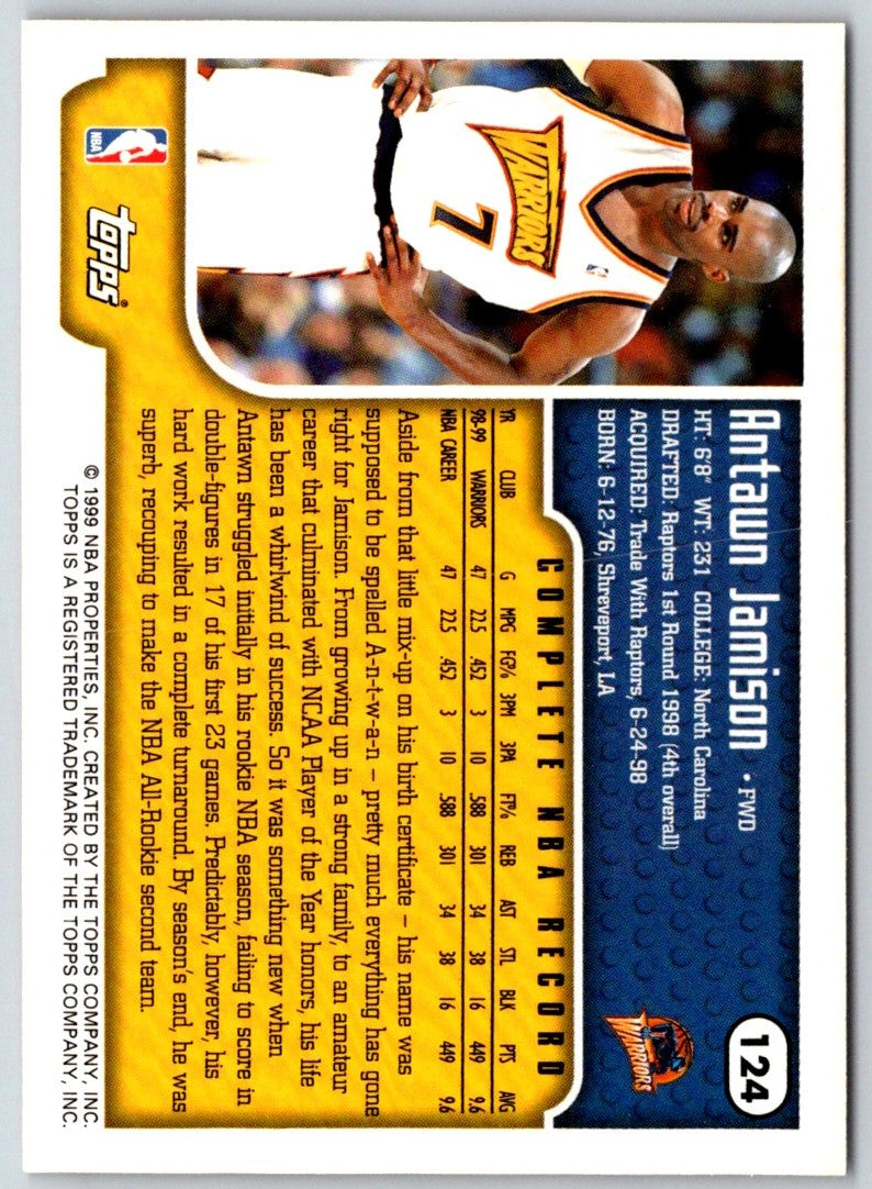 1999 Topps Antawn Jamison