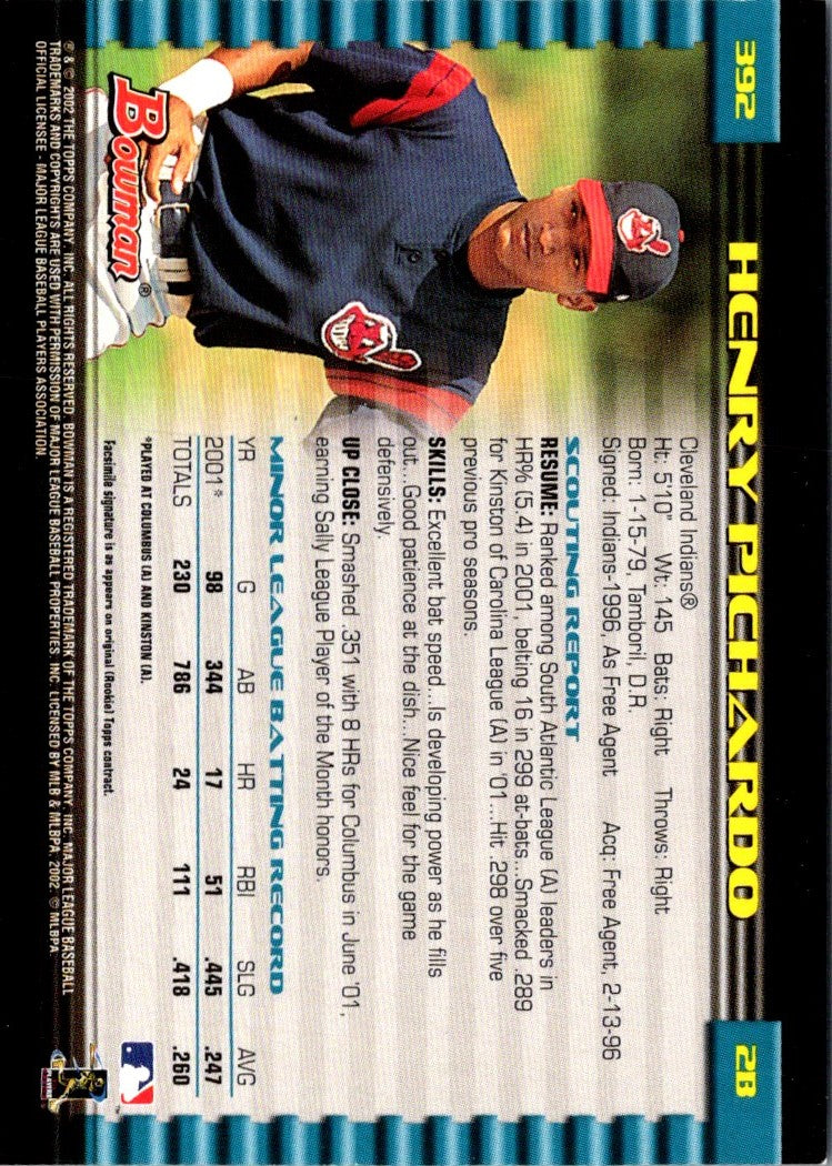 2002 Bowman Henry Pichardo