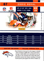 2011 Score Eddie Royal #87