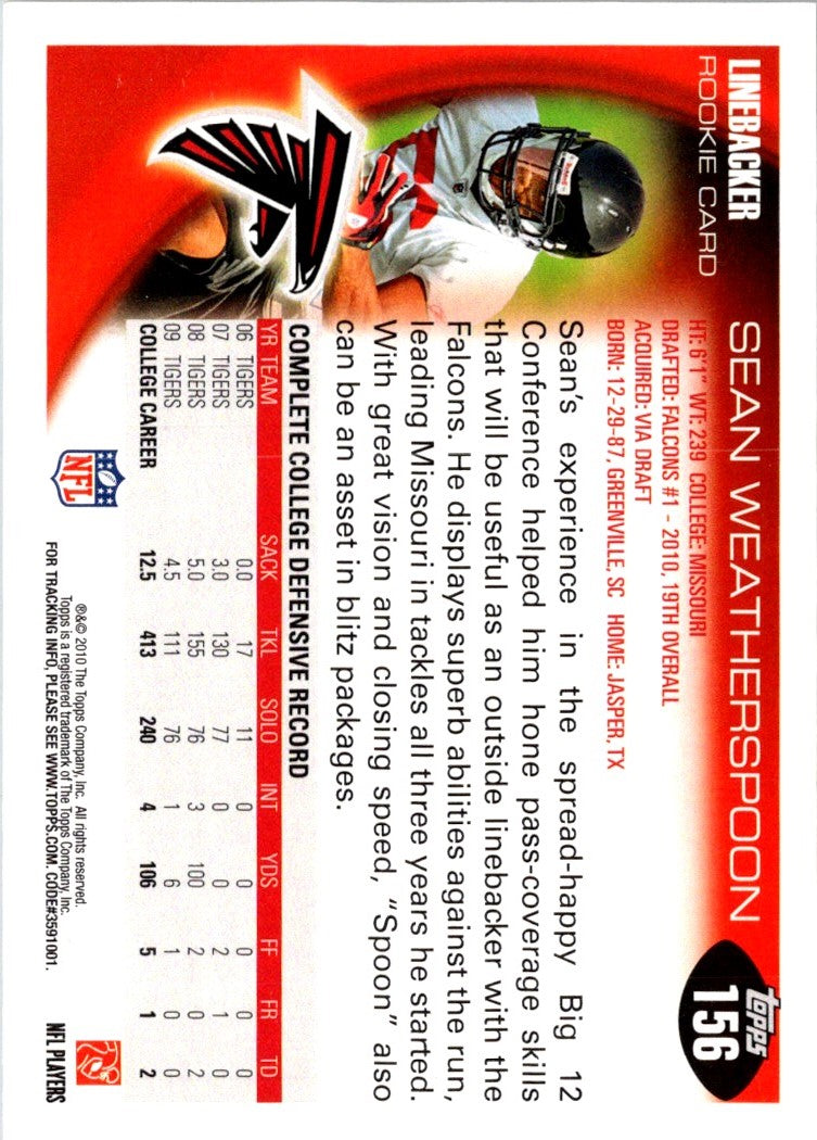 2010 Topps Sean Weatherspoon