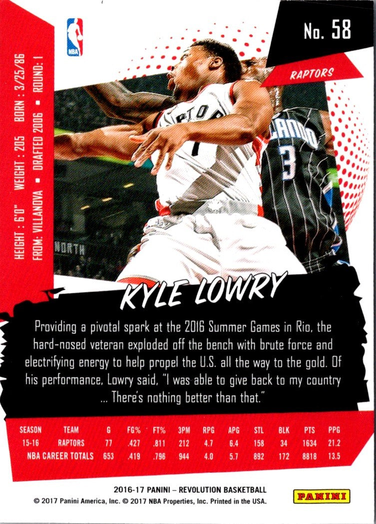 2016 Panini Revolution Kyle Lowry