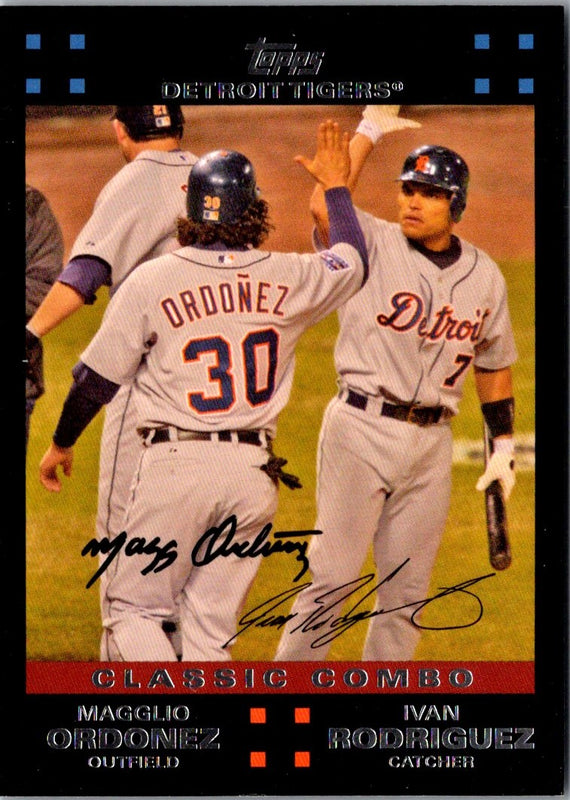 2007 Topps Magglio Ordonez/Ivan Rodriguez #149