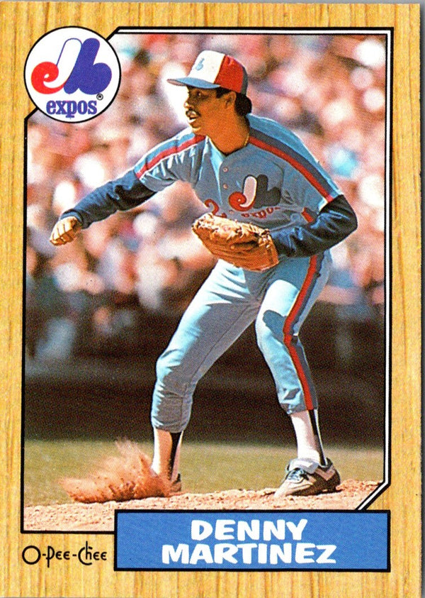 1987 O-Pee-Chee Denny Martinez #252