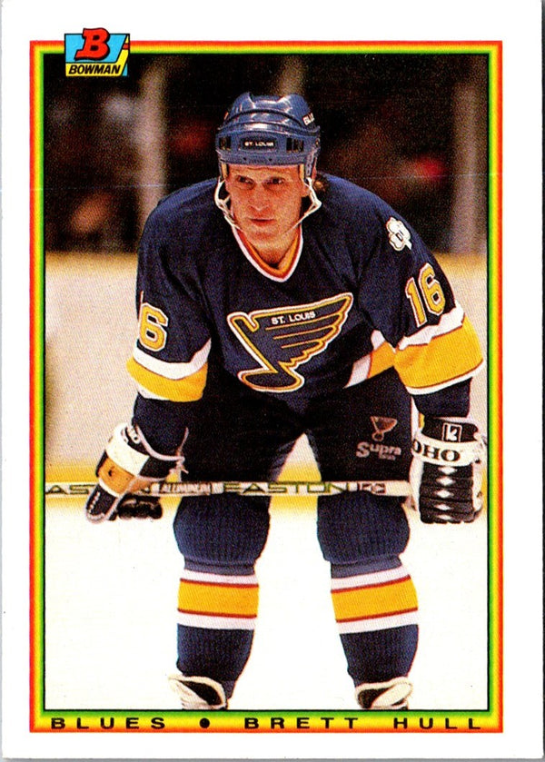 1990 Bowman Brett Hull #24