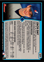 2001 Bowman Draft Picks & Prospects Zach Day #BDP9 Rookie