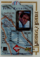 1996 Collector's Edge President's Reserve Bruce Matthews #275