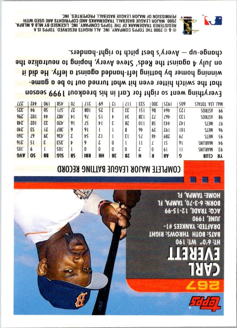 2000 Topps Carl Everett