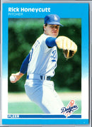 1987 Fleer Rick Honeycutt