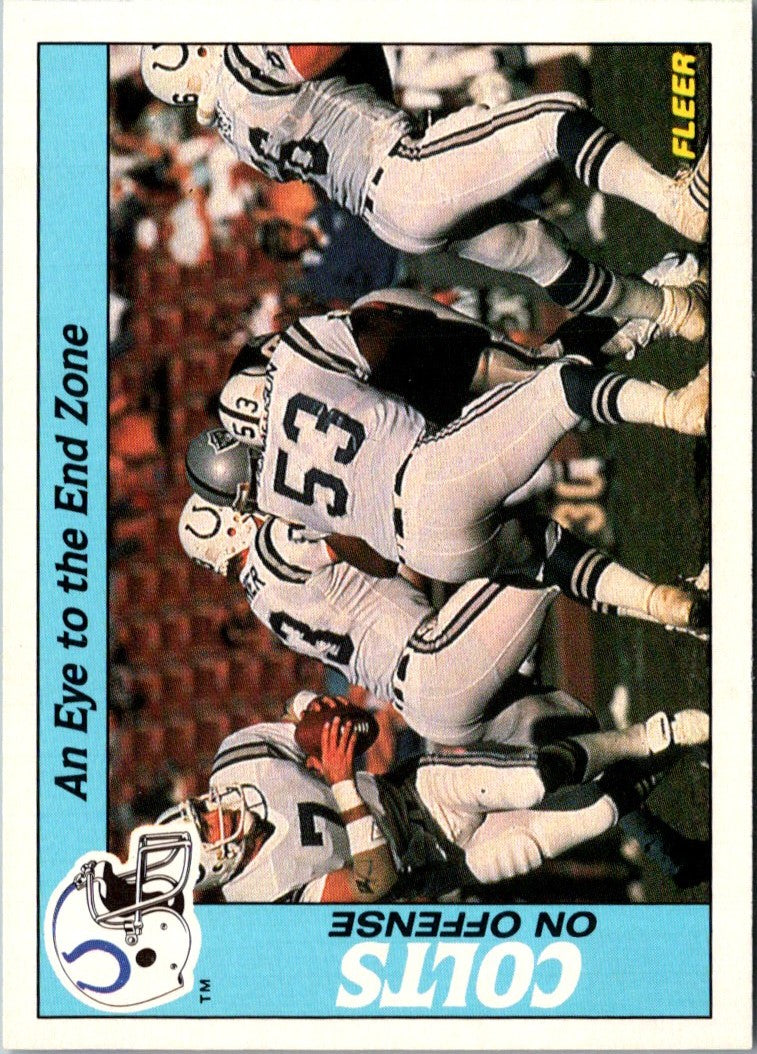 1988 Fleer Team Action The Rams Lock Horns (Offense)