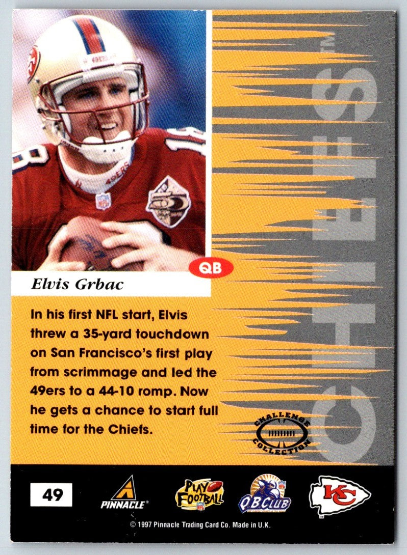 1997 Pinnacle Inscriptions Elvis Grbac