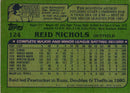 1982 Topps Reid Nichols