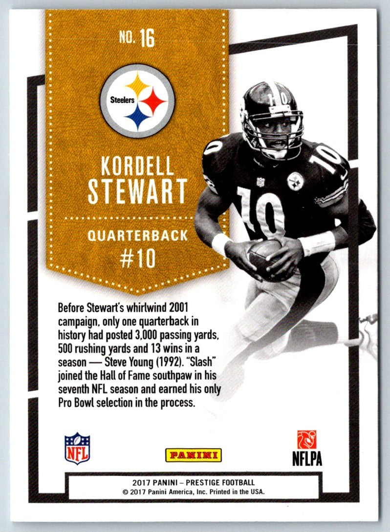 2017 Panini Prestige Banner Season Kordell Stewart