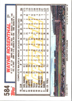 1992 Topps Gold Winners Wayne Rosenthal #584
