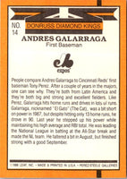 1989 Donruss Diamond Kings Andres Galarraga #14