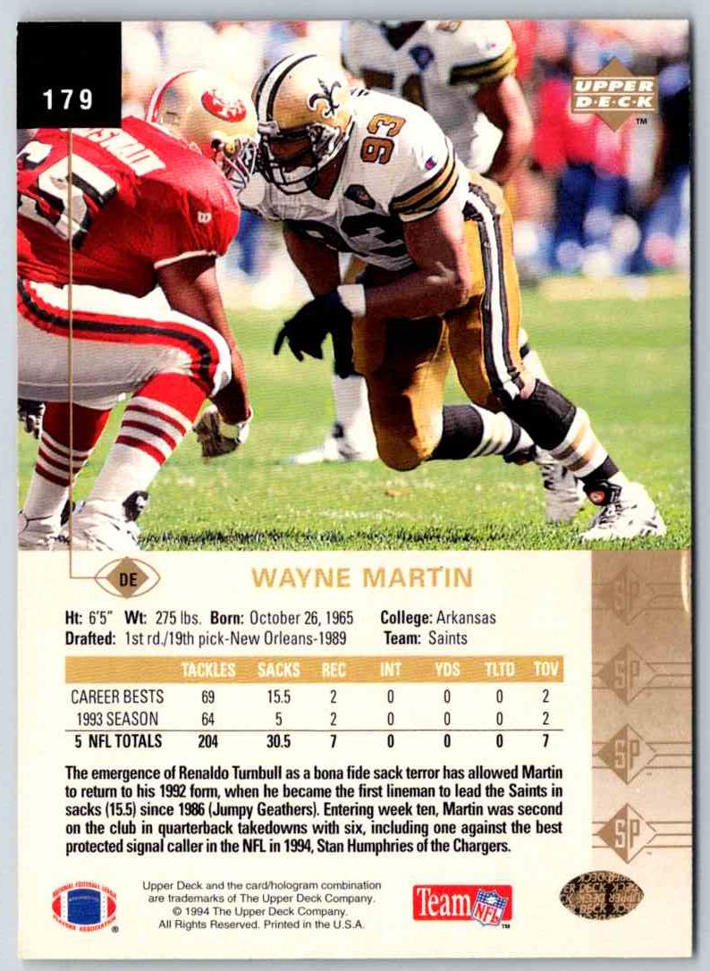 1994 Upper Deck Wayne Martin