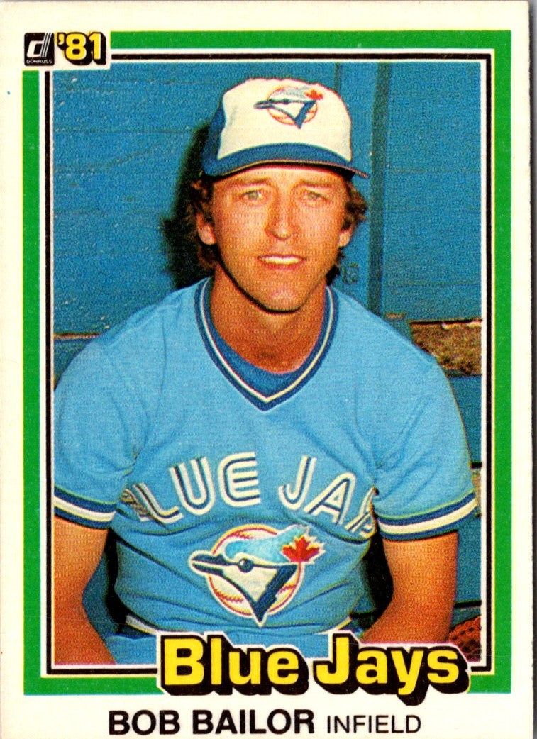 1981 Donruss Bob Bailor