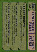 1982 Topps Reds Future Stars - Scott Brown/Geoff Combe/Paul Householder