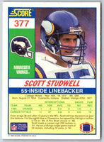 1990 Score Scott Studwell #377