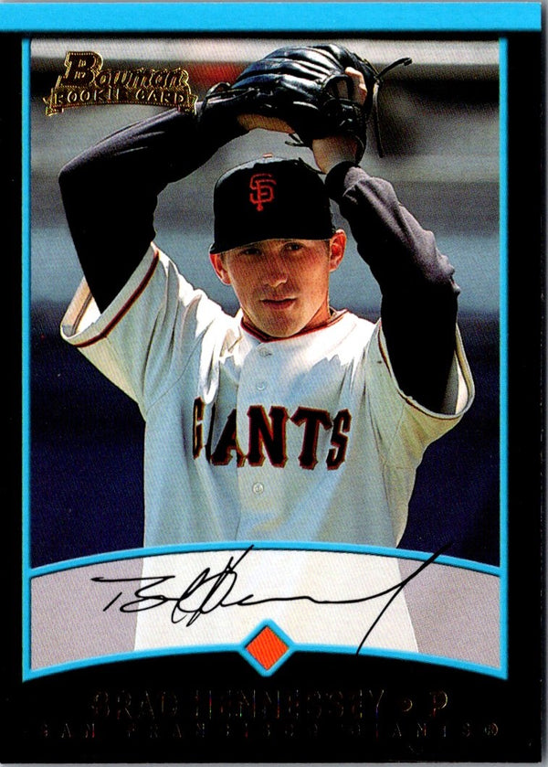 2001 Bowman Draft Picks & Prospects Brad Hennessey #BDP106 Rookie