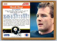 1991 Score Merril Hoge #355
