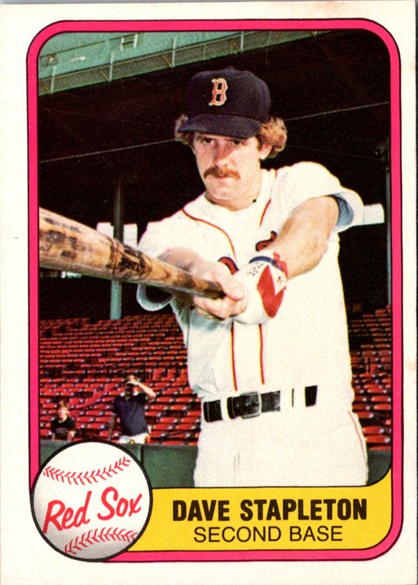 1981 Fleer Dave Stapleton #236 Rookie