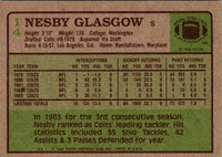 1984 Topps Nesby Glasgow #14 VG