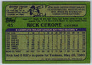 1982 O-Pee-Chee Rick Cerone