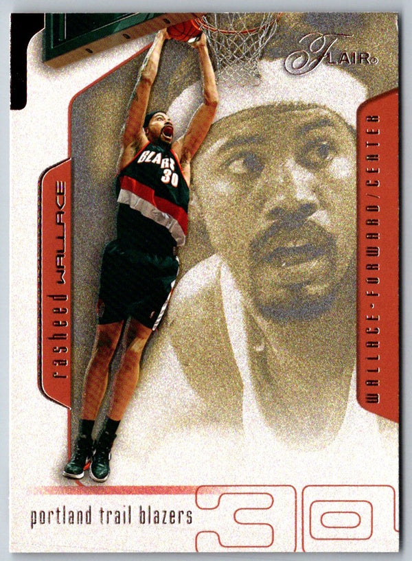 2001 Flair Rasheed Wallace #30