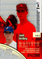 2000 Topps Tek Base Pattern  2 (Players Inc Logo) Josh Girdley #43-2 0741/2000