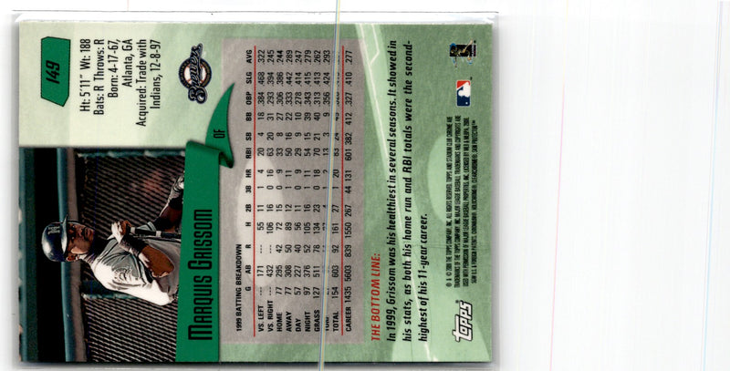 2000 Stadium Club Chrome Marquis Grissom