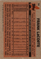 1983 Topps Frank LaCorte #14 EX