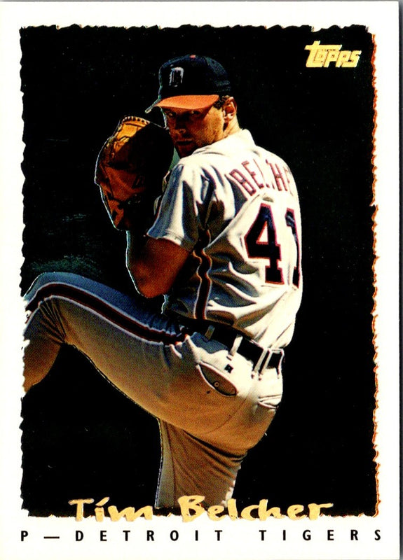 1995 Topps CyberStats (Spectralight) Tim Belcher #123