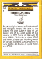 1987 Donruss Super Diamond Kings Brook Jacoby #8