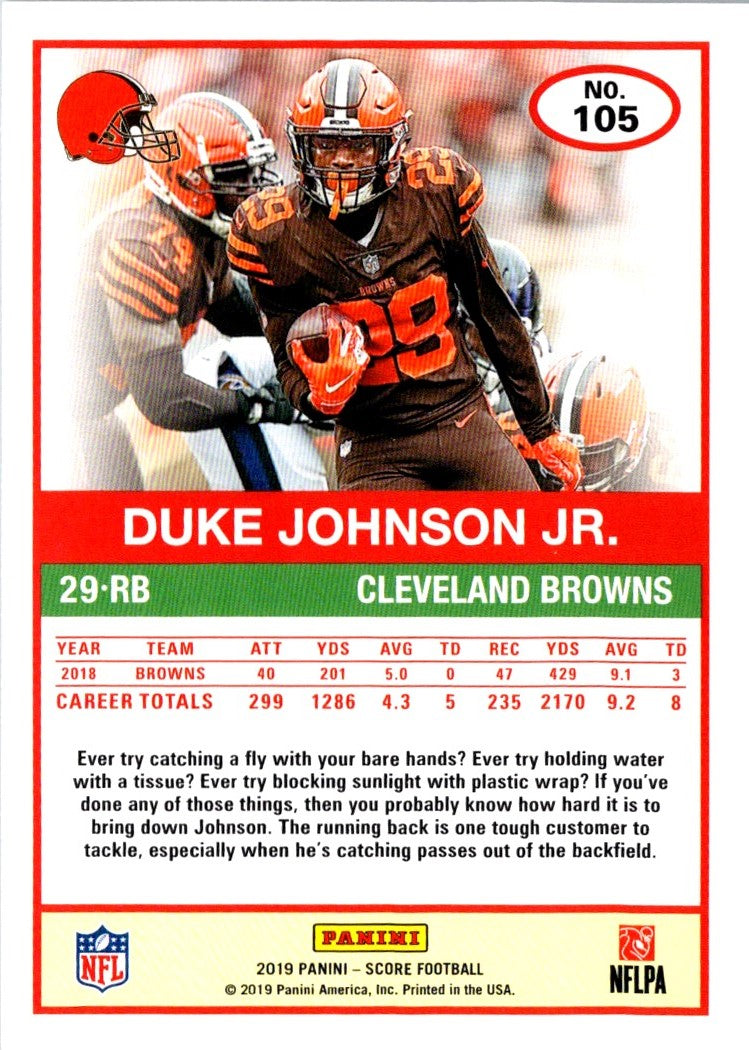 2019 Score Duke Johnson Jr.