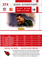 2011 Score Quan Sturdivant #374 Rookie