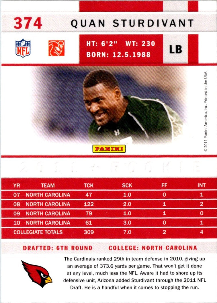 2011 Score Quan Sturdivant