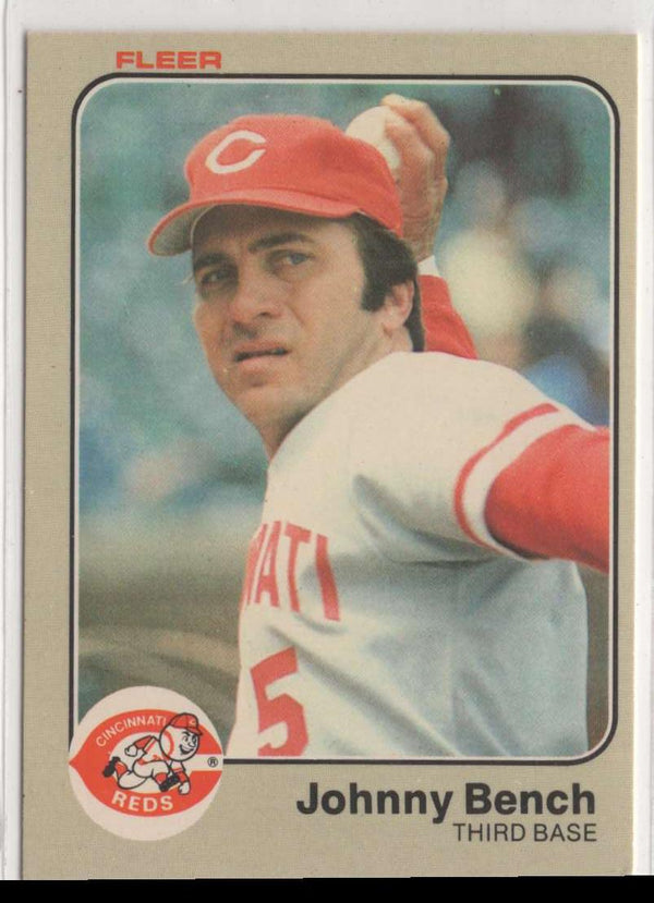 1983 Fleer Johnny Bench #584