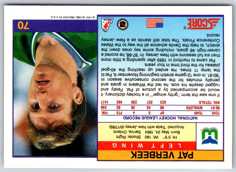 1991 Score American Pat Verbeek