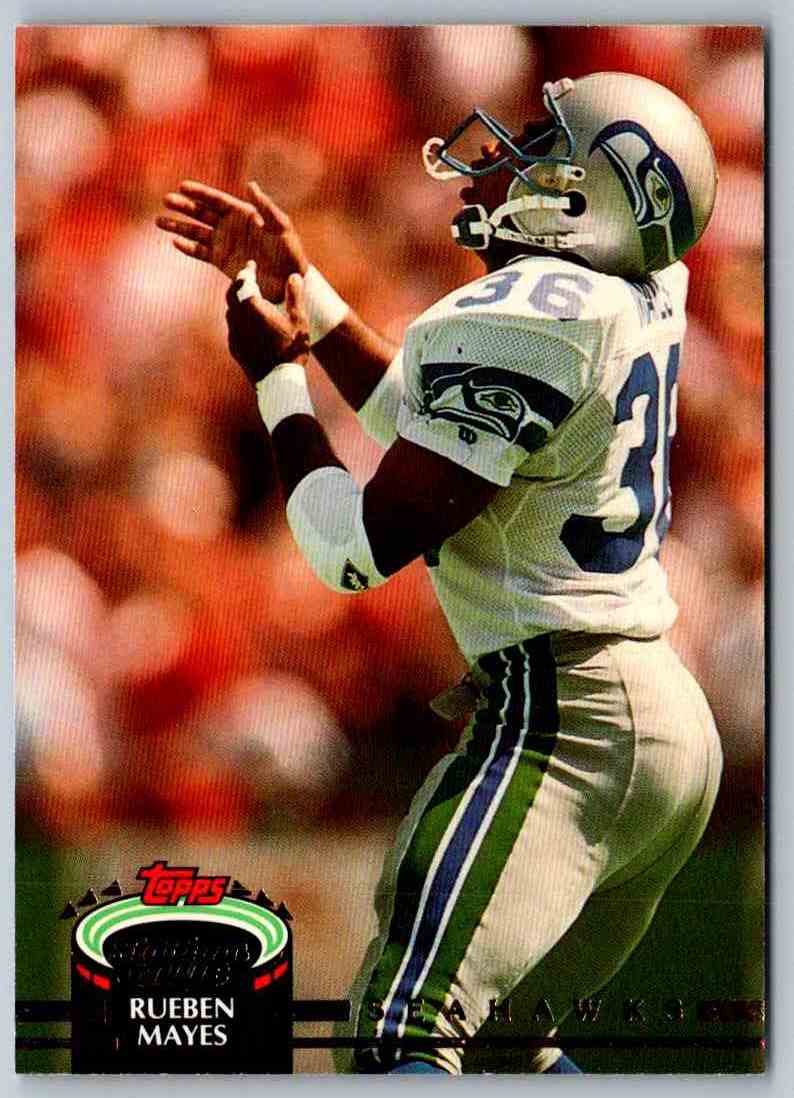 1992 Topps Stadium Club Football Rueben Mayes