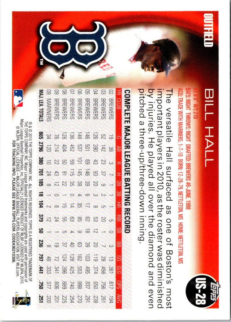 2010 Topps Update Bill Hall