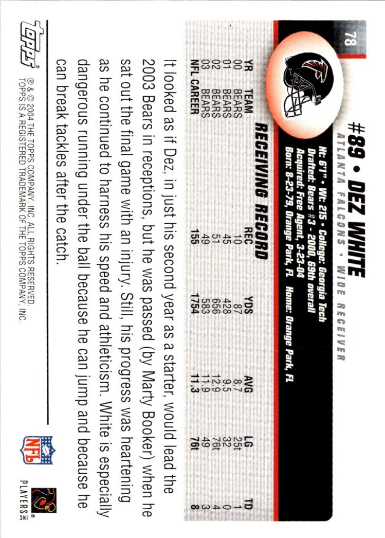 2004 Topps Dez White