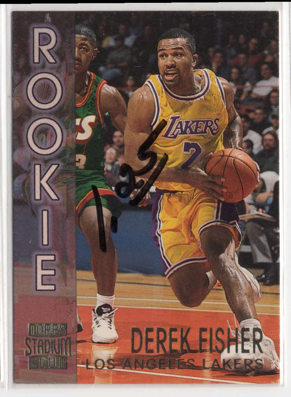 2000 Upper Deck Los Angeles Lakers Championship Derek Fisher #7 Rookie