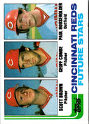 1982 Topps Reds Future Stars - Scott Brown/Geoff Combe/Paul Householder