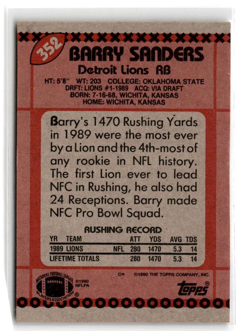 1990 Topps Barry Sanders