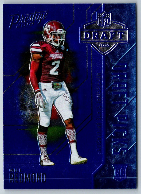 2016 Panini Contenders Draft Picks Will Redmond #215 Rookie